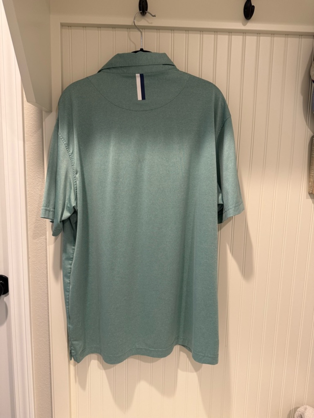 Rhoback Men's Polo in Seafoam Green - Picture 3 of 3